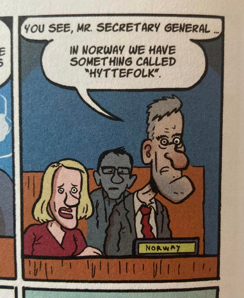 Flu Hartberg: MINIMINSTER. SIGNERT MED TEGNING PÅ BOKENS TITTELSIDE
