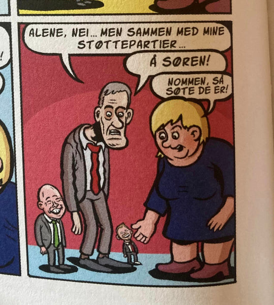 Flu Hartberg: MINIMINSTER. SIGNERT MED TEGNING PÅ BOKENS TITTELSIDE