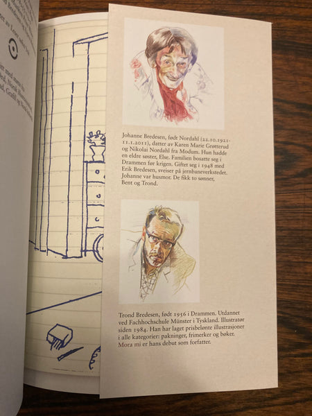 Trond Bredesen: "Mora mi" Boka er signert med tegning på  tittelsiden!