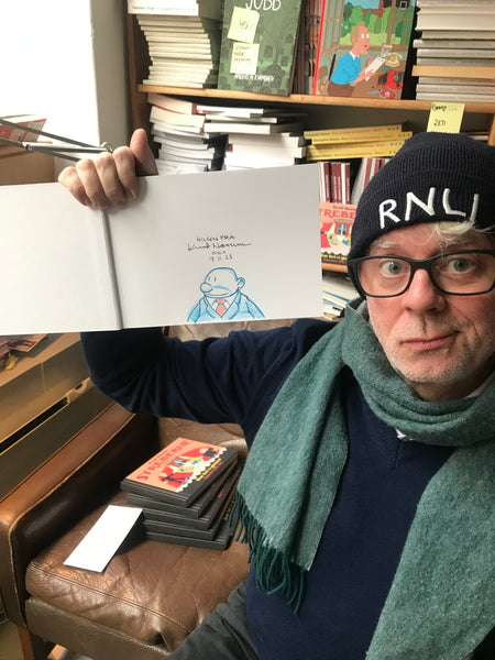 SIGNERT MED TEGNING! Knut Nærum: Streberne. Hvor fort vi glemmer. Tegneserier 2022-2025