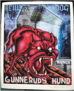 Christopher Nielsen: Gunneruds hund. Signert HQ print