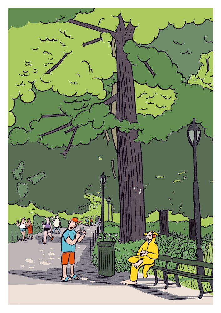 Sindre W. Goksøyr Giclée trykk. Tittel:: Pokemon Go.