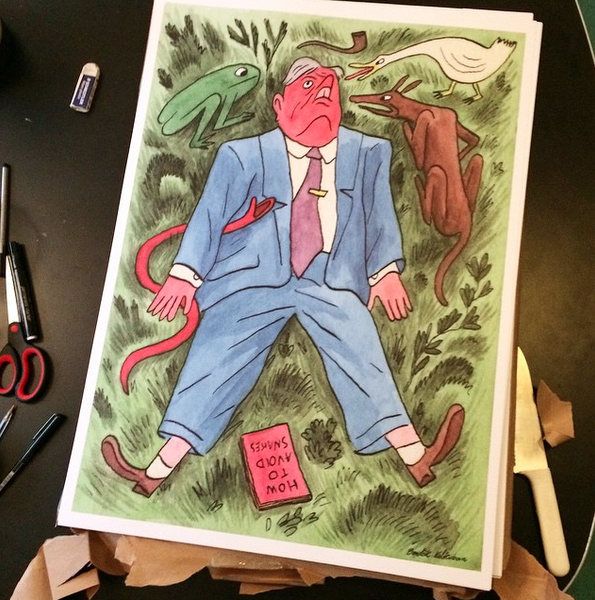 Bendik Kaltenborn: How to avoid snakes, plakat, signert