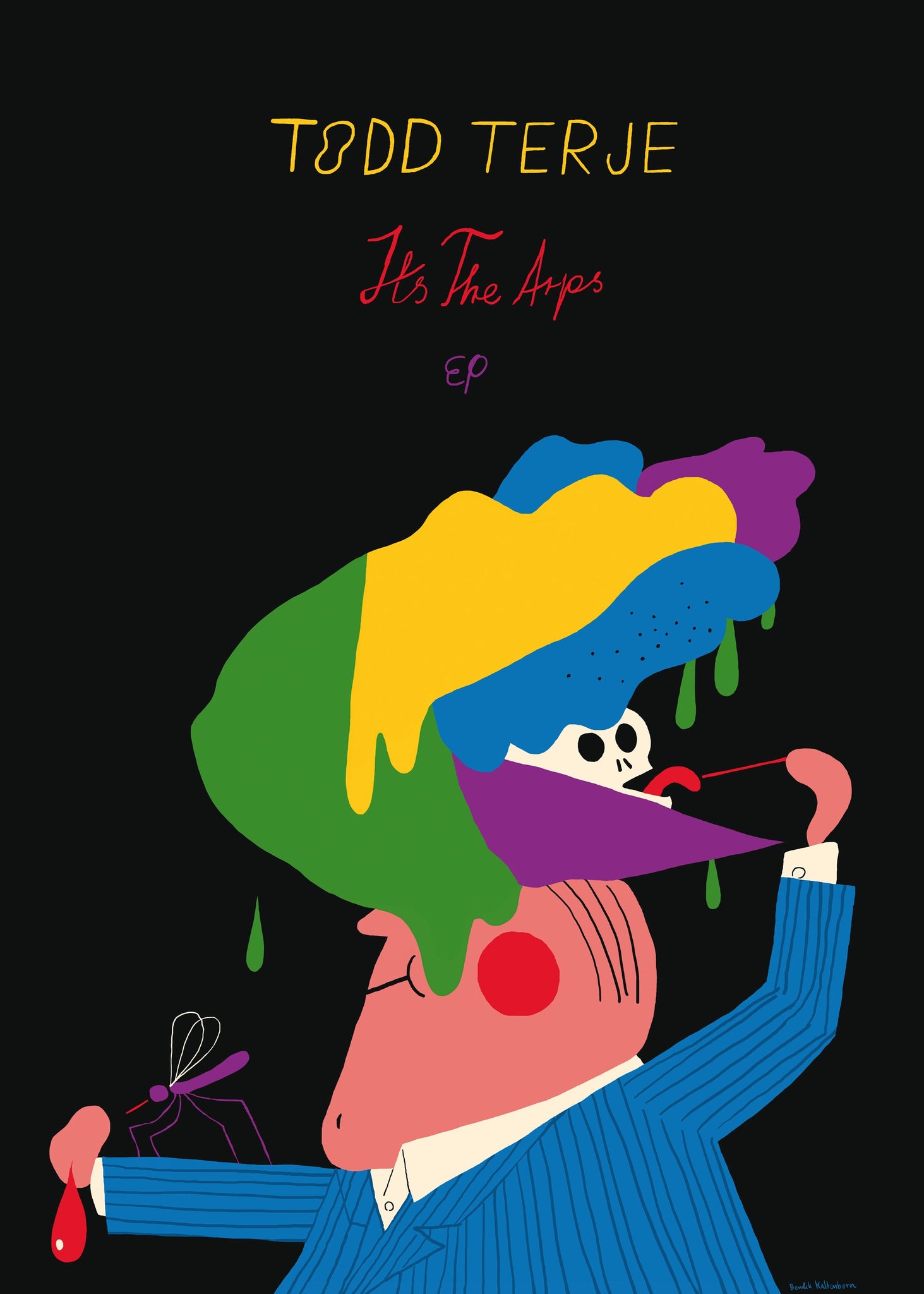 Bendik Kaltenborn: Todd Terje, Its The Arps. Signed Poster