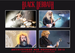 Black Debbath Aktivitetsbok med rockequiz 2015