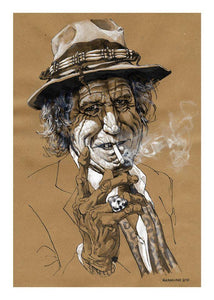 Temporarily out of stock Steffen Kverneland: Keith Richards, plakat, signert
