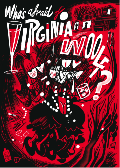 Bendik Kaltenborn, Who's afraid of Virginia Woolf?, signed poster