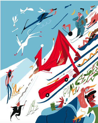 Bendik Kaltenborn, skiing, signed poster