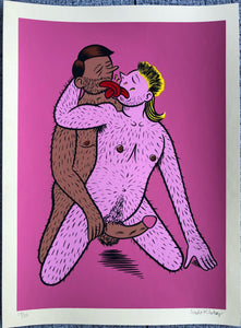 Sindre W. Goksøyr: Hairy Men. Silketrykk